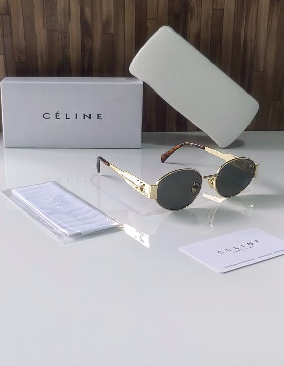CELINE 1006 GOLD GREEN CELEBRITY CHOICE OFFICIAL SHOWROOM DESIGNER MODEL 407