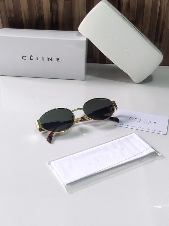 CELINE 1006 GOLD GREEN CELEBRITY CHOICE OFFICIAL SHOWROOM DESIGNER MODEL 407