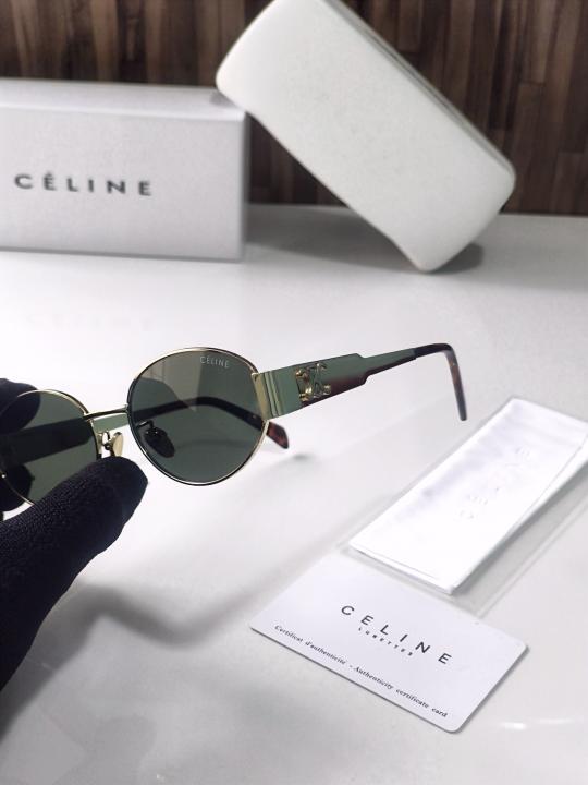 CELINE 1006 GOLD GREEN CELEBRITY CHOICE OFFICIAL SHOWROOM DESIGNER MODEL 407