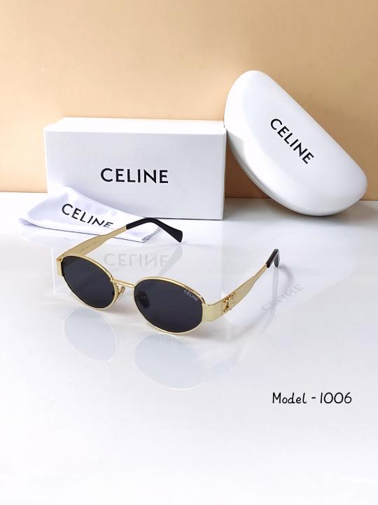 CELINE 1006 GOLD BLACK CELEBRITY CHOICE OFFICIAL SHOWROOM DESIGNER MODEL 412