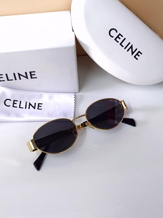 CELINE 1006 GOLD BLACK CELEBRITY CHOICE OFFICIAL SHOWROOM DESIGNER MODEL 412