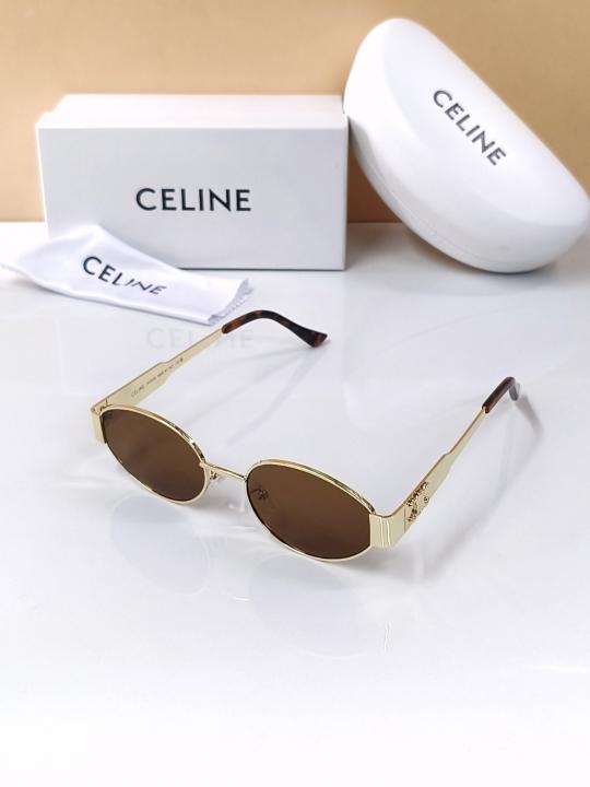 CELINE 1006 GOLD BROWN CELEBRITY CHOICE OFFICIAL SHOWROOM DESIGNER MODEL 406