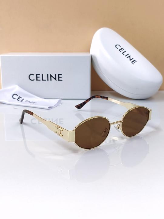 CELINE 1006 GOLD BROWN CELEBRITY CHOICE OFFICIAL SHOWROOM DESIGNER MODEL 406