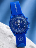 OMEGGA X SWATCCH RUBBER STRAP METAL HEAVY QUALITY 786