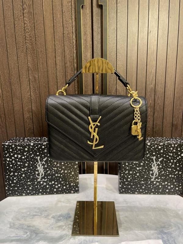YSL SAINT LAURENT Collage Medium leather shoulder bag with box 745