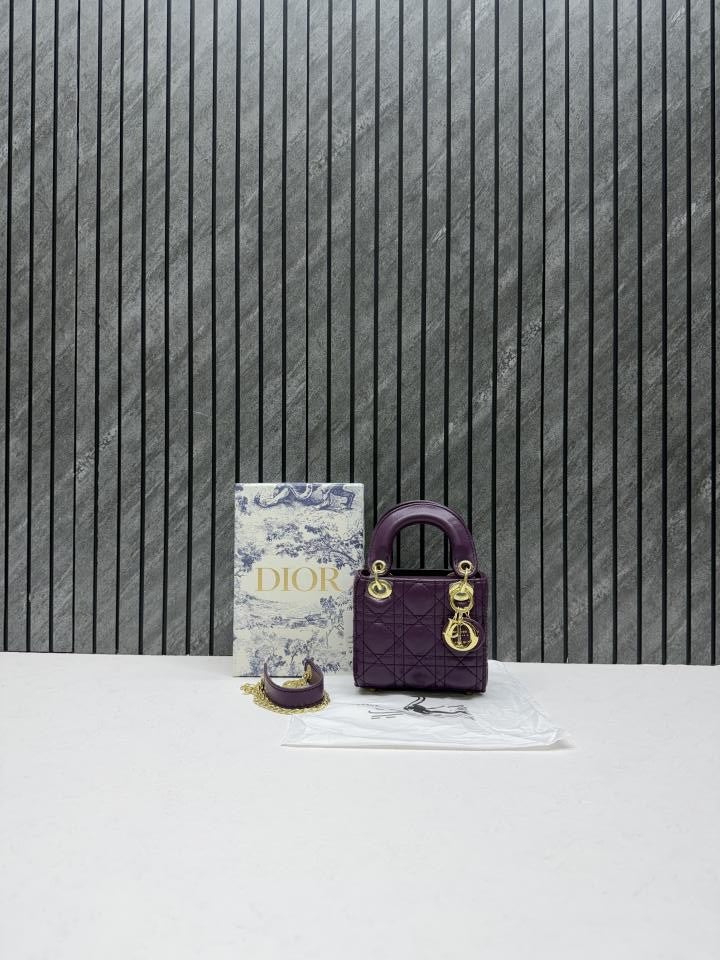 Dioor 662 Lady Dioor Nano Purple With Original Box Packing