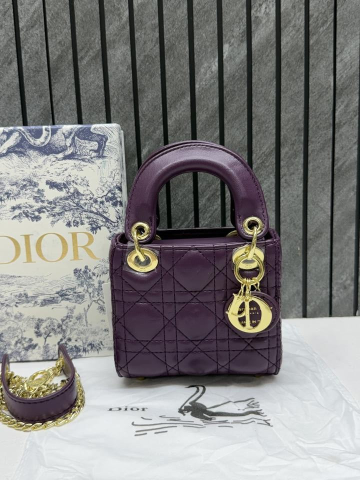 Dioor 662 Lady Dioor Nano Purple With Original Box Packing