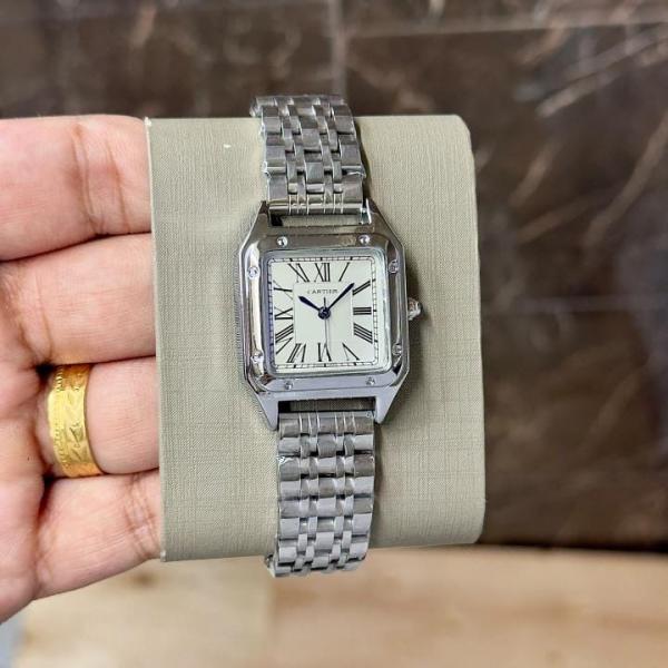 cartie er santos ladie 36 mm silver white 641