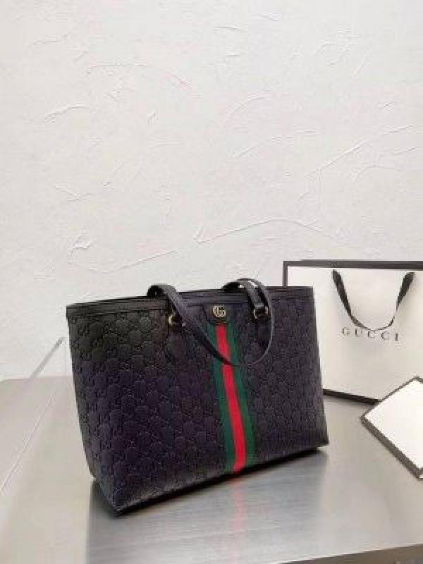 GUCC OPHIDIA BLACK PREMIUM TOTE BAG WITH OG BOX & DUST BAG 5012