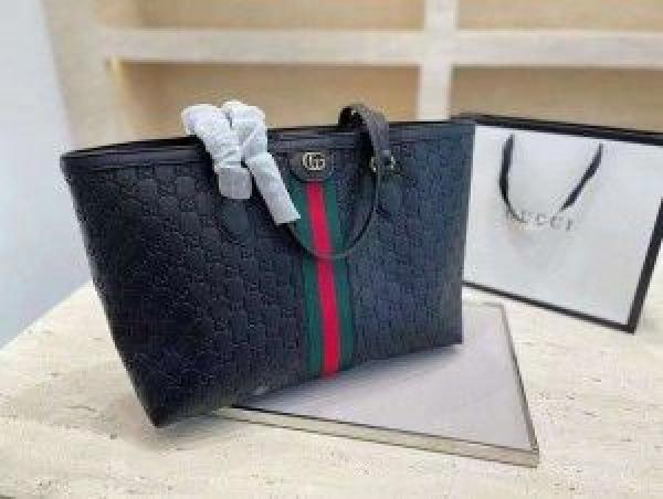 GUCC OPHIDIA BLACK PREMIUM TOTE BAG WITH OG BOX & DUST BAG 5012
