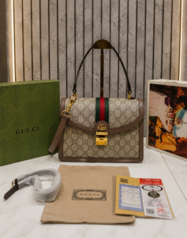 Gucc Gg Ophidia Shoulder Bag With DubbleBox And Dust Bag 6601