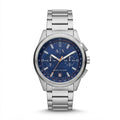 Armani Exchange Men`s Blue Dial Silver Watch
