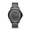 Armani Exchange Men`s Blue Dial and Black Watch