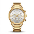 Armani Exchange Men`s Gold and Silver Watch