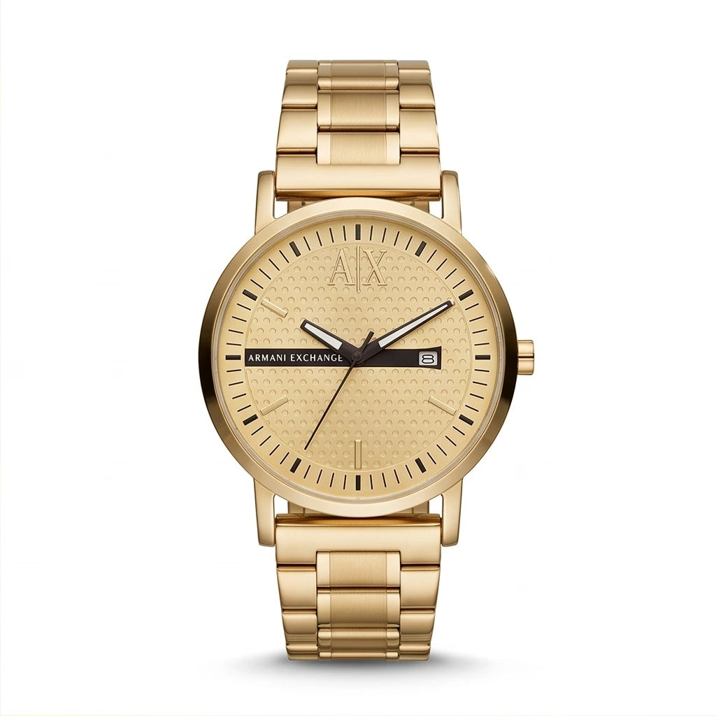 Armani Exchange Men`s Gold Watch
