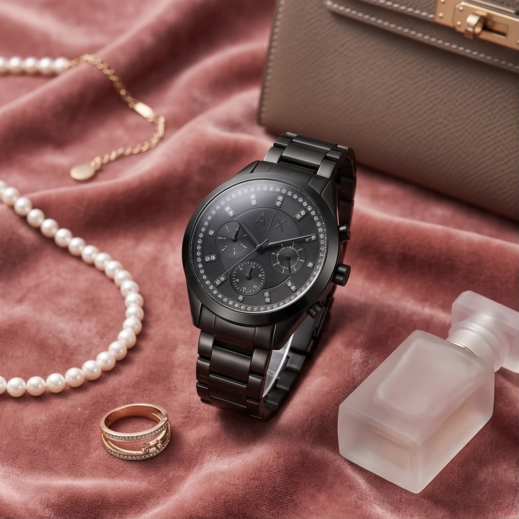 Armani Exchange Women Black Watch