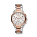 Armani Exchange Women Silver and Rose Gold Watch