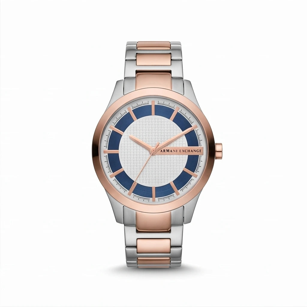 Armani Men`s Blue and White Dial Watch