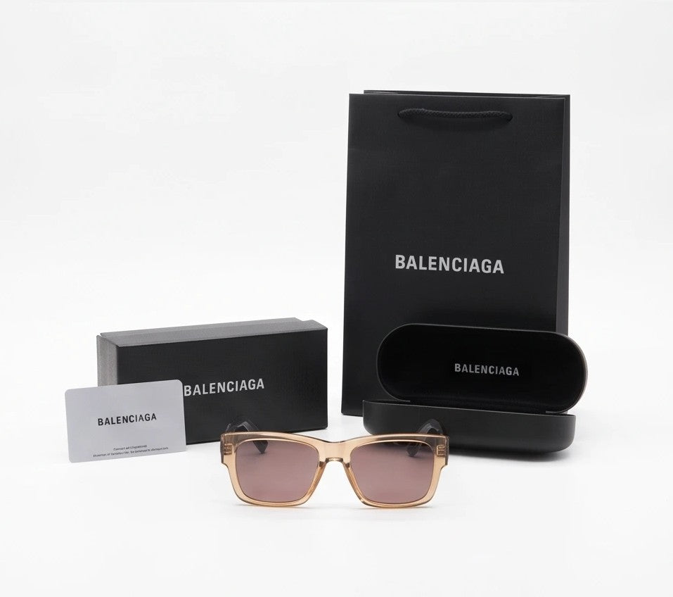 Balenciaga Men`s Brown and Black Sunglasses