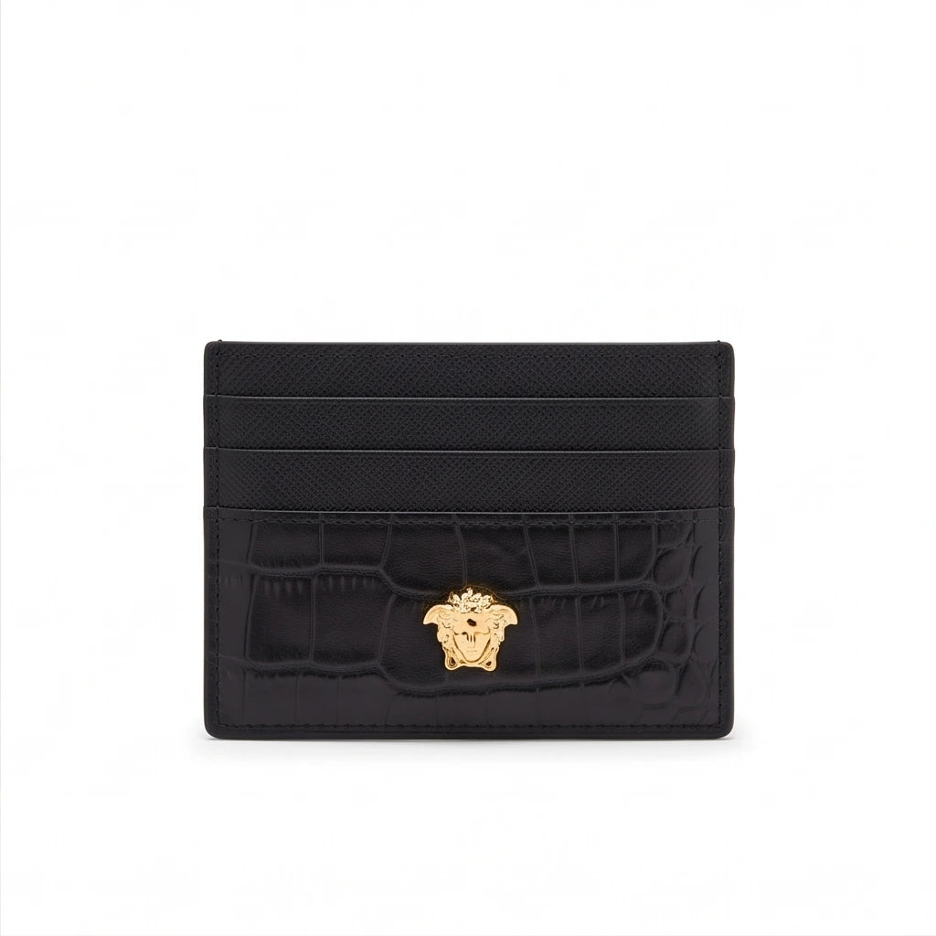 Black Crocodile Pattern Cardholder