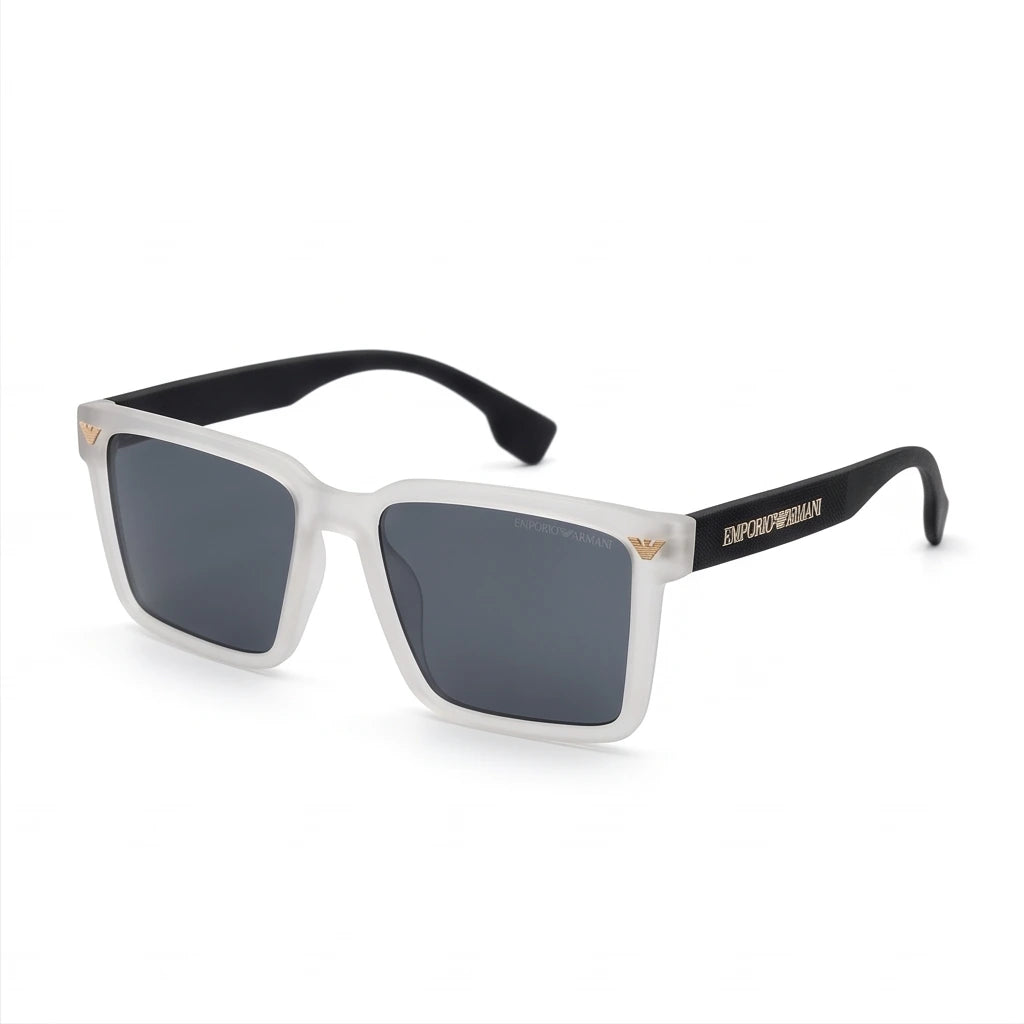 Emporio Armani Men`s Black and White Sunglasses