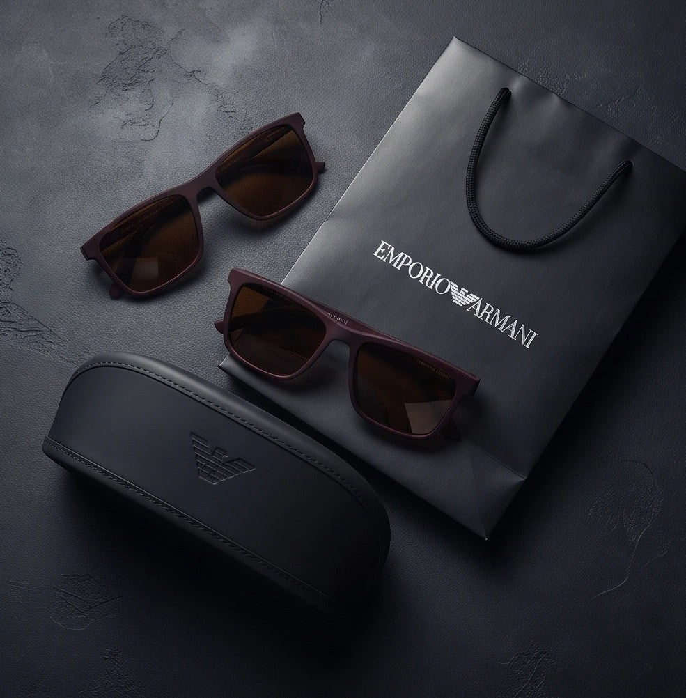 Emporio Armani Men`s Brown Sunglasses