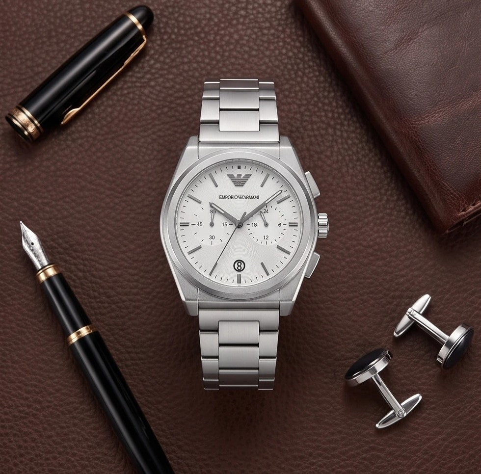 Emporio Armani Men`s Silver Watch