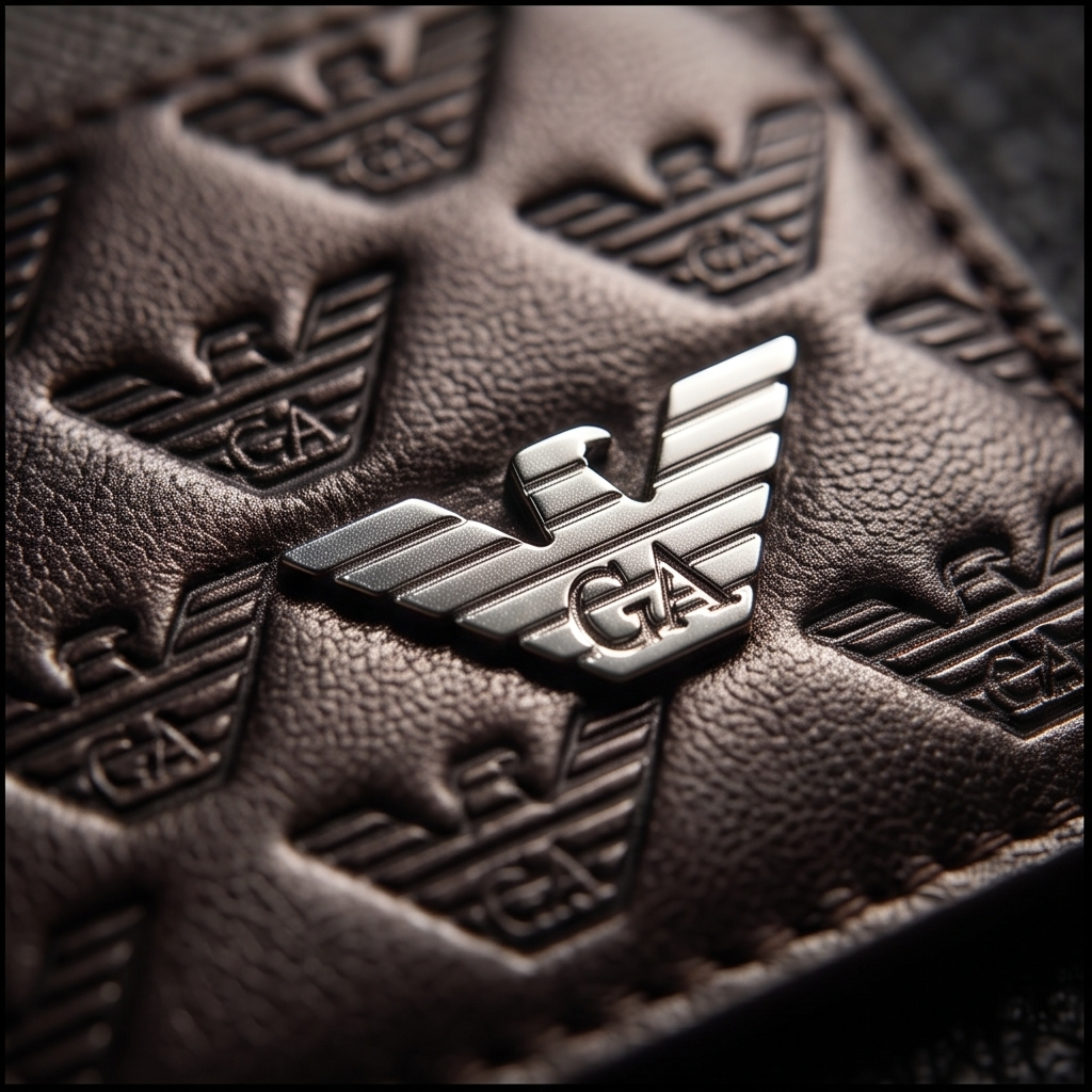 Giorgio Armani Men`s Brown Card Holder