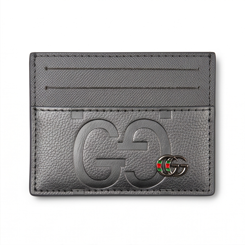 Gucci Men`s Silver Card Holder