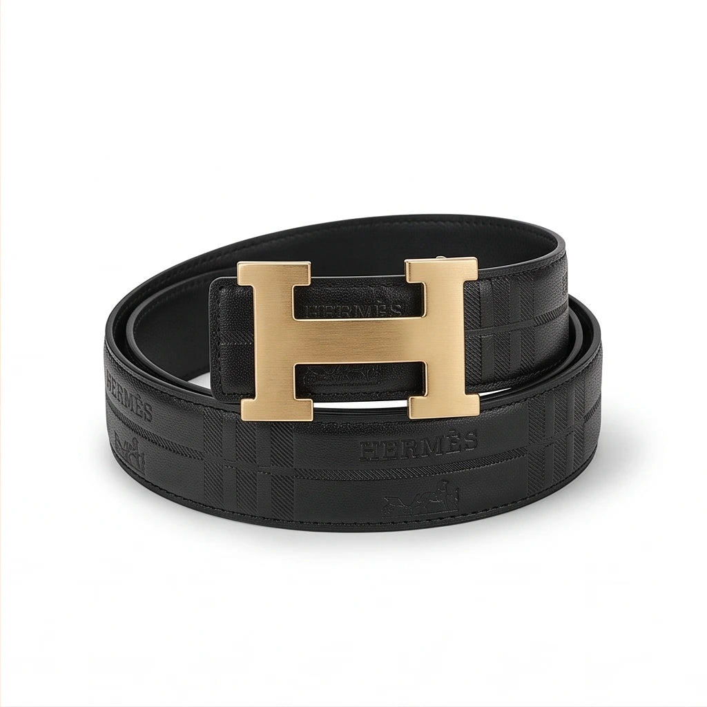 Hermes Men`s Black Belt