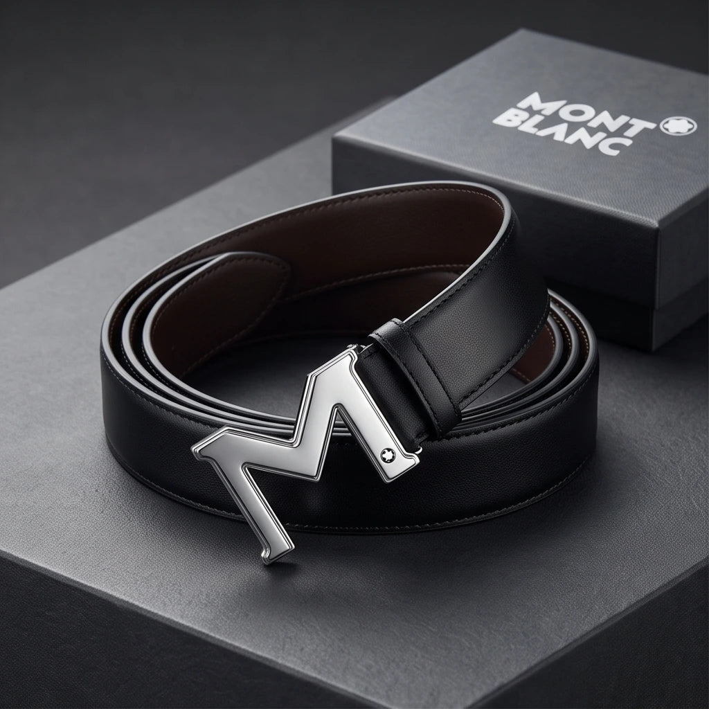 Montblanc Men`s Black Belt