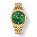 Versace Man's Watch Green And Gold
