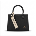 Miss Alita Women's Classic Black Structured Handbag