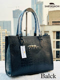 LEATHER OFFICE & TRAVEL TOTE VERY DEMANDING ARTICLE