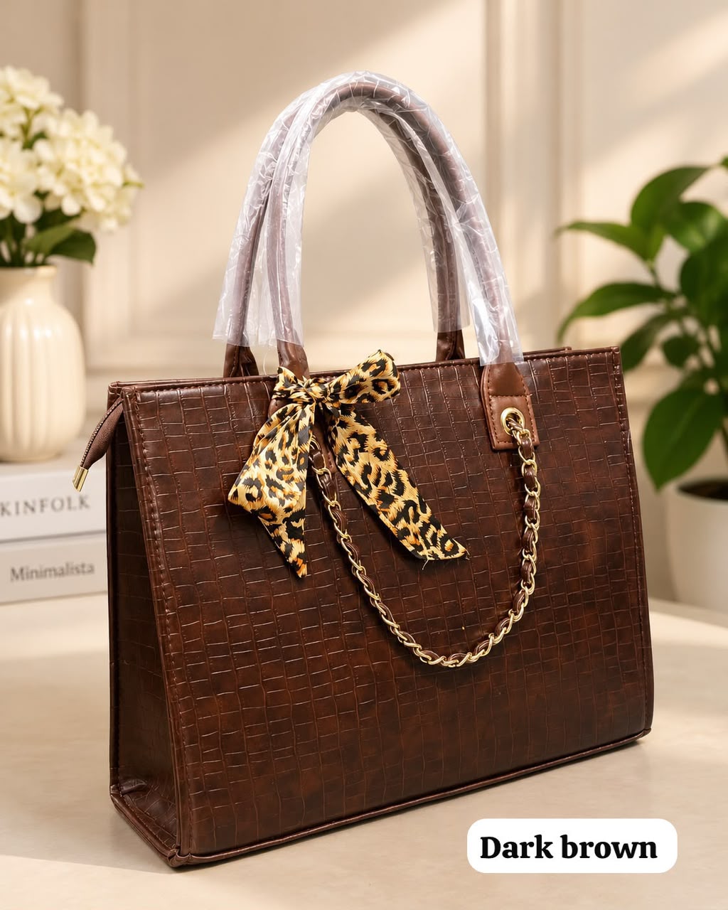 Dark Brown TOTE BAG